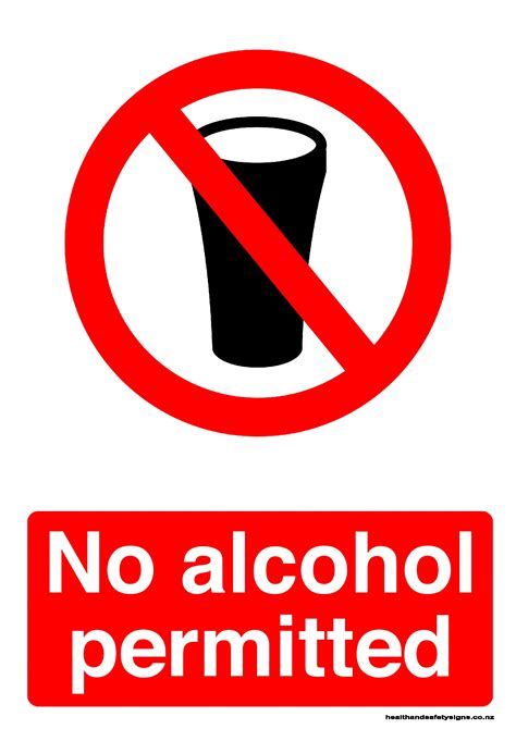 Prohibition Of Alcohol Signs