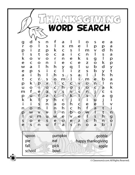 You can use our amazing online tool to color and edit the following coloring pages for 6th graders. Thanksgiving Word Search | Woo! Jr. Kids Activities