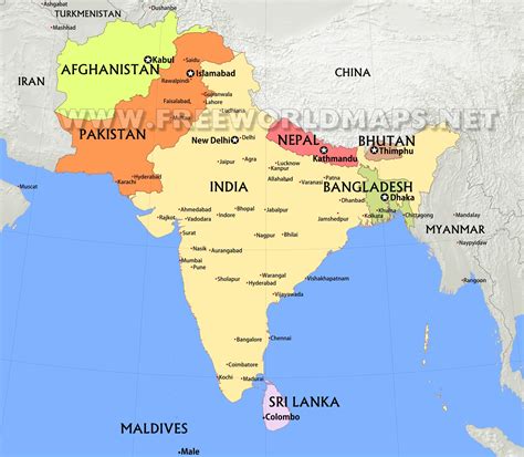Political Map Of South Asia Maps Catalog Online