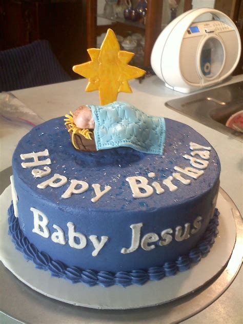 Happy Birthday Baby Jesus Cake