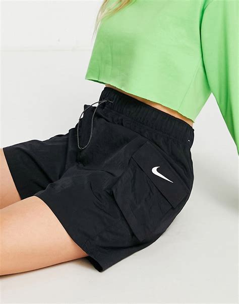 Nike Essential Woven Cargo Shorts In Black Modesens