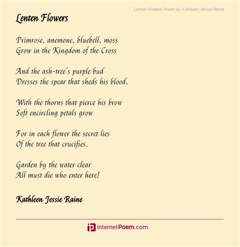 Lenten Season Poems