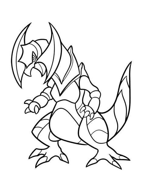 Haxorus Pokemon Coloring Page Download Print Or Color Online For Free