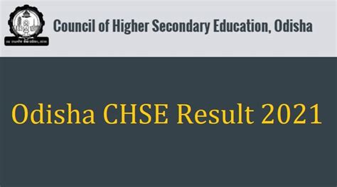 Odisha board 12th result declared: Odisha CHSE Result 2021 12th (+2) Exam Result Date @www.chseodisha.nic.in