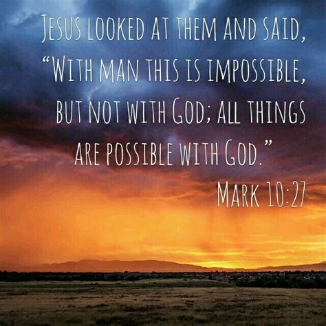 Mark 1027 Niv Jesus Looked At Them And Said “with Man This Is