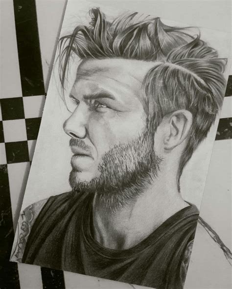 David Beckham Drawing Dibujos De Hombres Dibujos Realistas Dibujos