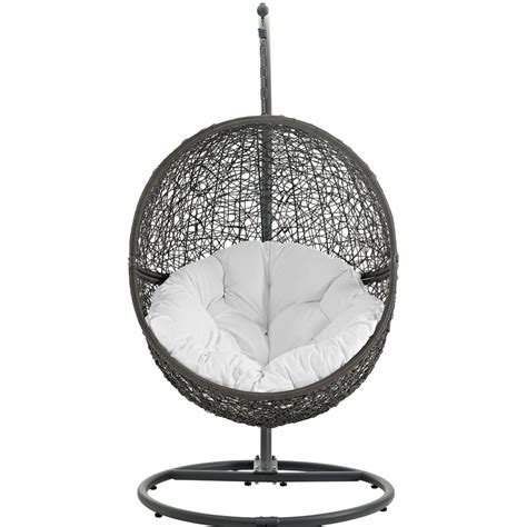 Featuring a graceful arc shape, the stand accommodates virtually any hanging chair, allowing you to turn a full 360 degrees for a feeling of freedom and. Modway Hide Swing Chair with Stand & Reviews | Wayfair