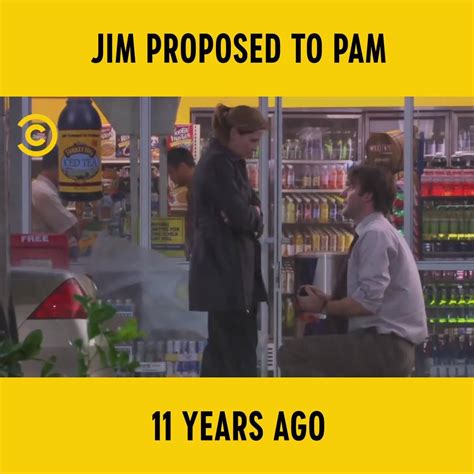 Jim Proposed To Pam 11 Years Ago Today The Office Usa This Gets Us