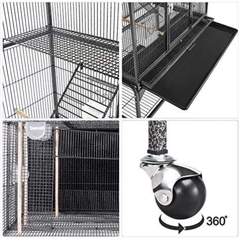 Snapklik Yaheetech 69 Inch Extra Large Bird Cage Metal Parrot