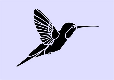 Hummingbird Stencil Printable