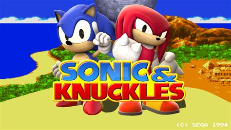 Sfm Sonic And Knuckles Title Screen Remake By Blueeyedthunder On