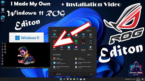 I Made My Own Windows 11 Rog Edition Windows 11 Rog Edition With