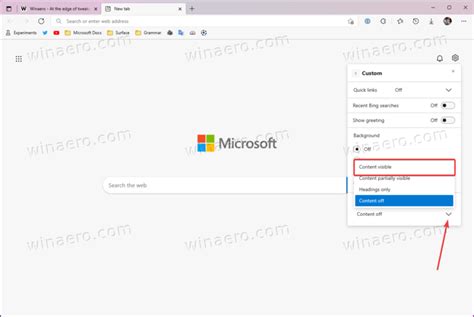 Disable News Notifications On New Tab Page In Microsoft Edge