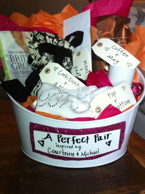 Bridal Shower Gift Perfect Pairs Basket All The Gifts For A Good Gift