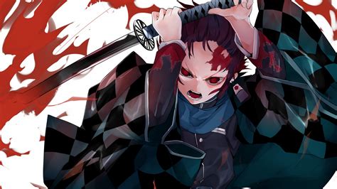 Anime Demon Slayer Kimetsu No Yaiba Tanjirou Kamado Papel De Parede