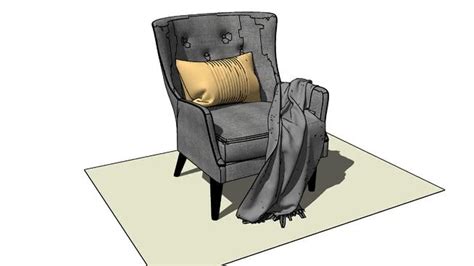 Large Preview Of 3d Model Of Manningupholsteredarmchair Upholstered