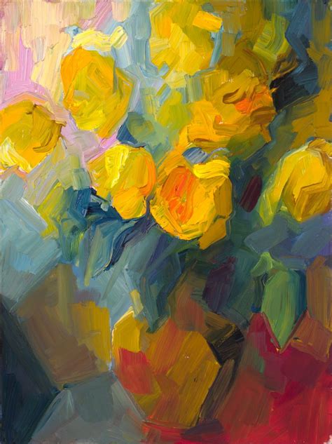 Yellow Roses Oil By ©lena Levin Lena 2012