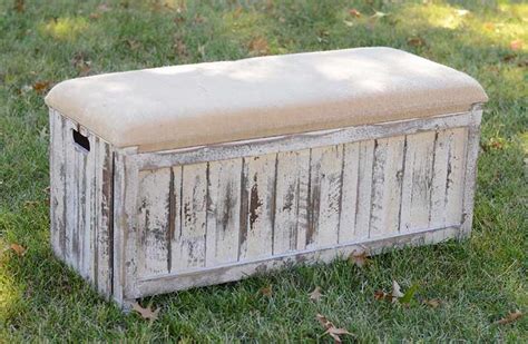 Rustic Wood Storage Bench Rustic Storage Bench Shabby Chic Storage