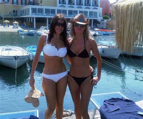 Sofia Posed In A White Bikini With A Friend In July 2010 Sofia