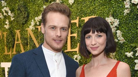 Outlanders Sam Heughan And Caitriona Balfes On Set Selfie Has Fans