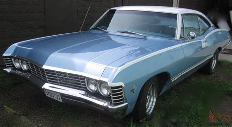 1967 Chevy Impala 327 V8 2 Door Hardtop Blue Total Body Restoration