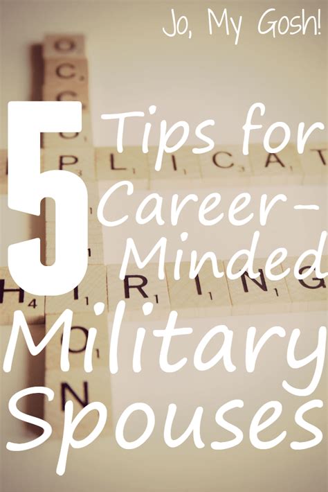 5 Tips For Career Minded Military Spouses Jo My Gosh