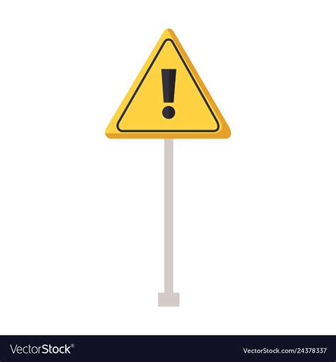 Traffic Warning Sign Royalty Free Vector Image