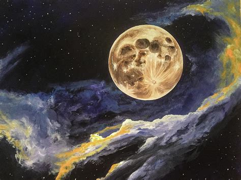 Mystical Moon Painting By Susan Shotton Fine Art America