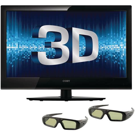 Coby Led3dtv4686 46 Class 3d Led Tv W 2 Pairs Of 3d