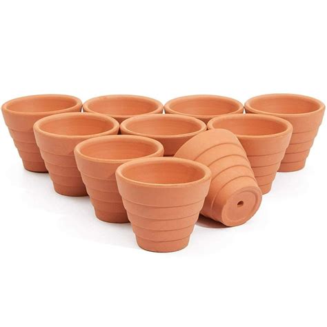 10 Packs 15 Terra Cotta Pots Mini Small Terracotta Flower Clay Pots