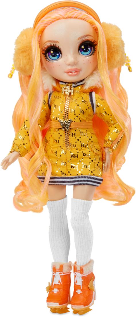 Best Buy Rainbow High Winter Break Doll Poppy Rowan Orange