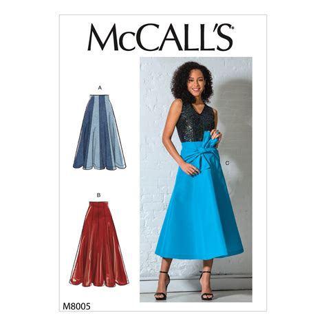 Mccalls 8005 Misses Skirts