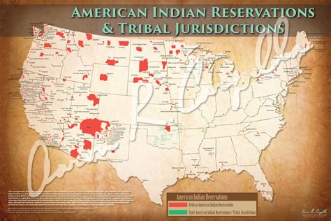 American Indian Reservations Map W Reservation Names 500 Nations