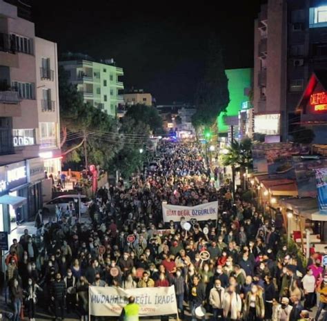 Thousands Of Turkish Cypriots Demonstrated Against Turkish Intervention