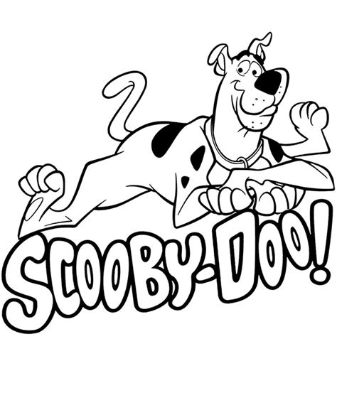 Printable Scooby Doo Logo For Coloring Scooby