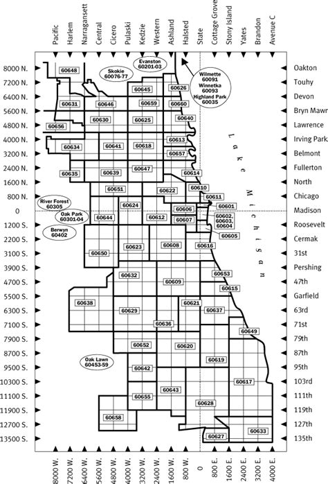 Chicago Zip Code Map Zip Code Map