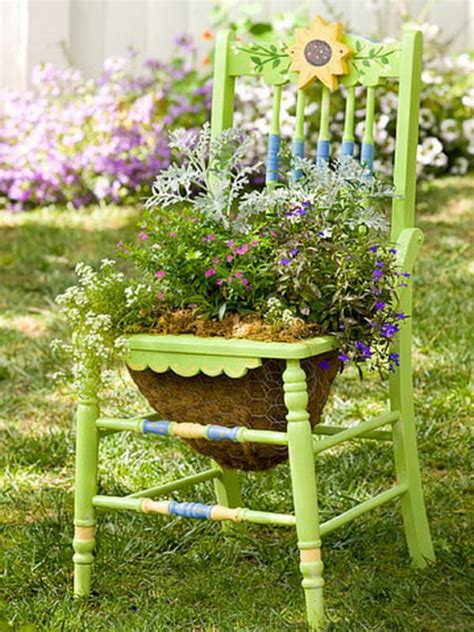 From the valerie parr hill collection. 22 Cool Chair planter ideas for Home and Garden | Balcony Garden Web