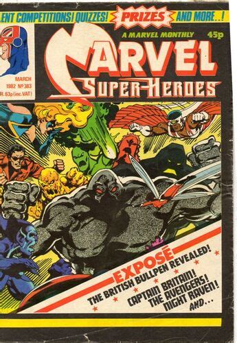 Marvel Super Heroes Uk Vol 1 383 Marvel Database Fandom