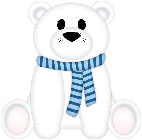Download Hd Christine Staniforth ♛༻ Cute Winter Polar Bear Clipart
