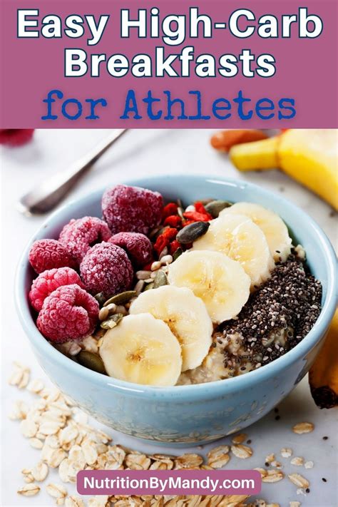 Easy High Carb Breakfasts For Athletes In 2023 High Carb Carbs