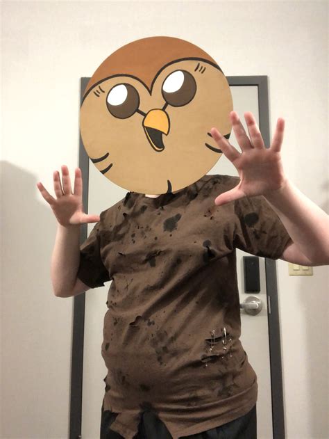The Owl House Cosplay Hooty T Shirt Halloween Costume Short Sleeve