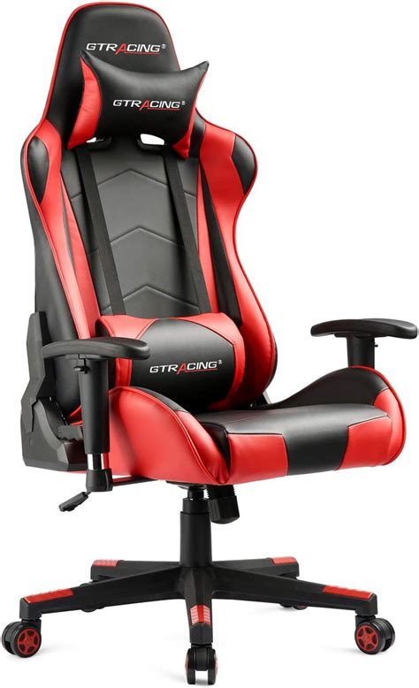 gtracing chaise de bureau gaming racing computer game chair ergonomique et réglage de dossier
