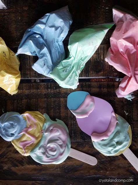 How to paint ice / snow _ jesus conde tutorial 2 by jesusaconde on deviantart. Ice Cream Puff Paint Craft for Preschoolers ...