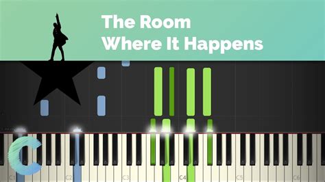 Hamilton The Room Where It Happens Piano Tutorial Youtube