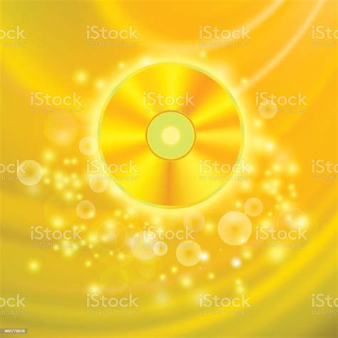 Gold Compact Disc Stock Illustration Download Image Now Arts