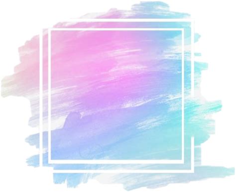 #frame #square #cute #paint #pastel #pink #blue #aesthetic ...