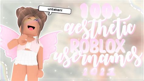 100 Aesthetic Roblox Usernames Tips Untaken 2021 Youtube