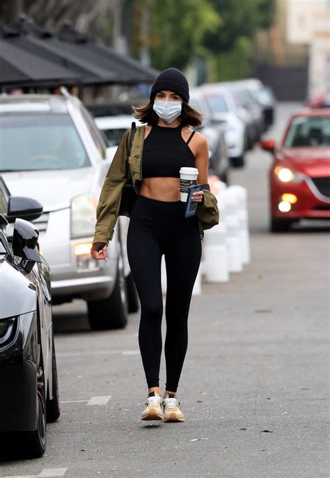 Olivia Culpo In A Midriff Baring Top Out For A Workout In West