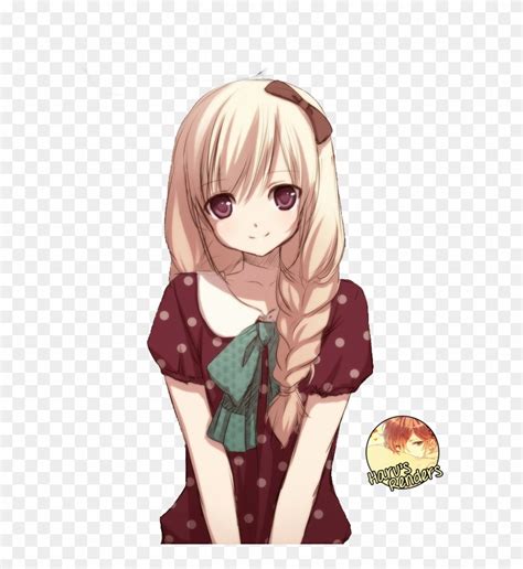 Blonde Anime Girl Render By Harurenders On Deviantart Anime Cute Girl