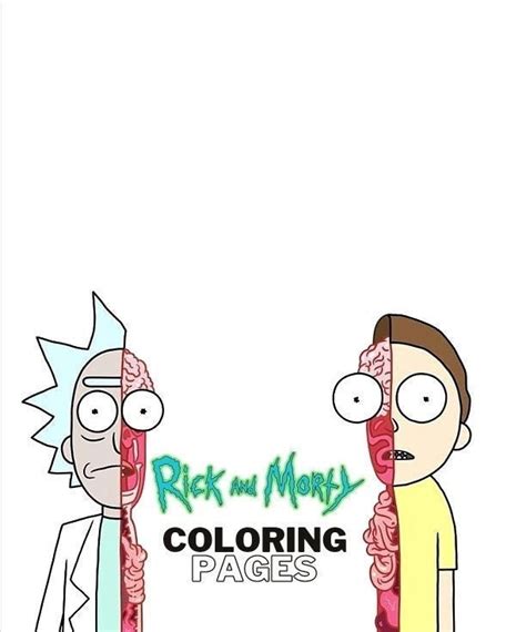 Rick And Morty Coloring Book 50 Illustrations Of Adult Etsy